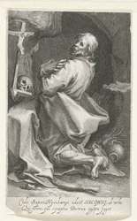 Heiliger Jakobus von Nisibis als Einsiedler