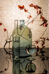 Herbstliches Glasstillleben