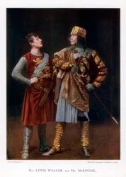Lewis Waller und Mr. McKinnel, englische Schauspieler, 1901