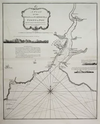 Ein Plan der Straße und des Hafens von Fowey oder Foy von Leutnant James Cook der Royal Navy