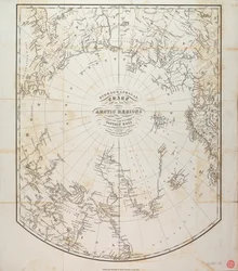 Hydrographische Karte der Arktisregionen