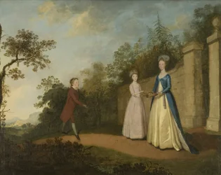 Mary und Emmette Pettener und Meister Partridge, ca. 1770