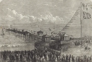 Eröffnung einer britischen Seebrücke
