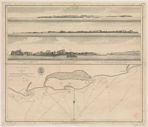 Plan der Insel Diu von John McCluer 1788