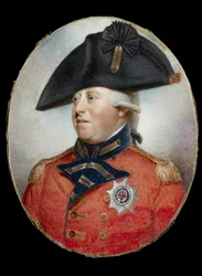 Porträt von König Georg III. (Aquarell auf Elfenbein)