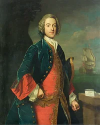 Porträt eines Marineoffiziers, ca. 1730-40