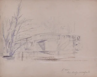 Eingleisige Eisenbahnbrücke