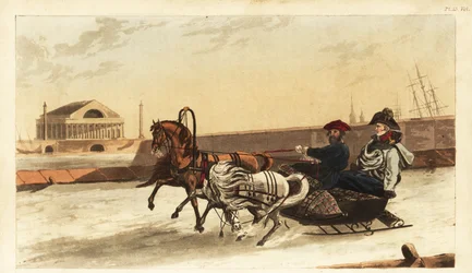 Schlitten, der im Winter von Alexander Kaiser von Russland benutzt wurde