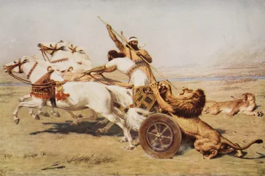 Nimrod, ein mächtiger Jäger, Illustration aus 