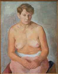 Sitzender weiblicher Akt