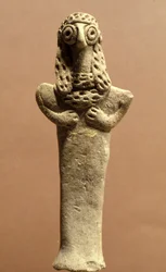 Figur der Aschera, Kanaanäisch, 999-600 v. Chr. (Ton)