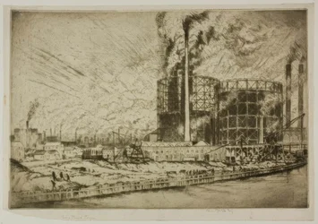 Chicago - Gas Tank Town, 29. Straße und Fluss