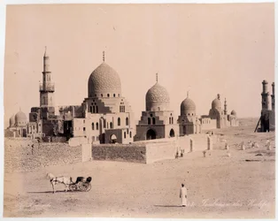 Ägypten: das Grab der Kalifen - Fotografie der Zangali-Brüder, Ende des 19. Jahrhunderts
