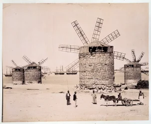 Mühlen in Alexandria - Fotografie der Zangali-Brüder, späte 19. Jahrhundert