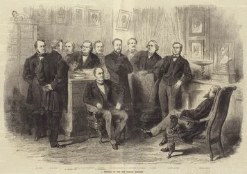 Ein Treffen des neuen französischen Ministeriums