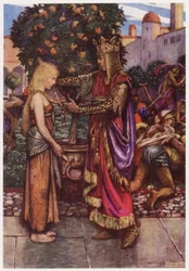 "Der König rief sie zurück, und gab ihr seine Kette"