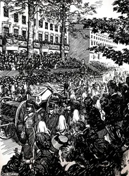 König Edward VII.s letzte Reise durch London: der Trauerzug in Piccadilly, 1910 1911