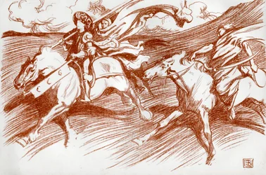 Der Ritter und seine Gefährten, 1898