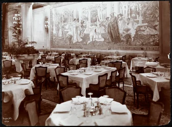 Speisesaal im Hotel Knickerbocker, 1906
