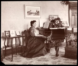 Madame Frances Saville zu Hause, 1895