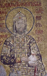 Kaiser Johannes Komnenos in der Hagia Sophia