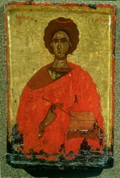 Ikone des Heiligen Pantaleon von Nikomedia (gest. ca. 305 n. Chr.)