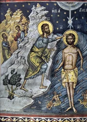 Epiphanie - Byzantinischer Meister - 16. Jahrhundert - Fresko - Dionysiou Kloster, Berg Athos