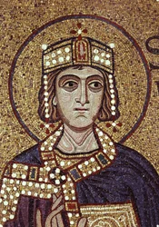 König Salomo (Detail) der Innenmosaiken in der St. Markus Basilika, 12. Jahrhundert
