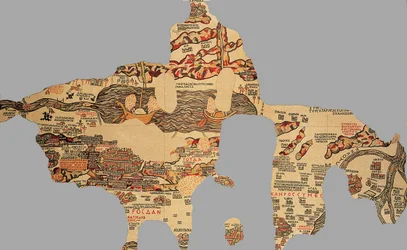 Karte, Madaba, Jordanien