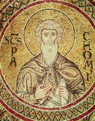 St. Pachomius (gest. 346) (Mosaik)