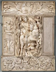 Der triumphierende Kaiser, bekannt als das Barberini-Elfenbein, 500-550 n. Chr.