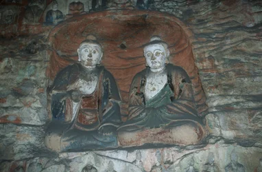 China, Provinz Shanxi, Sandstein-Statuen von Buddha in den Yungang-Grotten