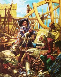 Heinrich der Seefahrer an der Navigationsschule von Sagres