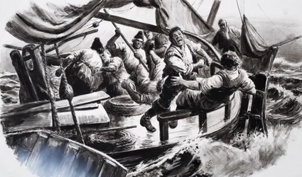 Die kämpfenden Fischer