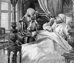 Der Lord Mayor von London, verärgert, geweckt zu werden, was sich als das Große Feuer von London herausstellte