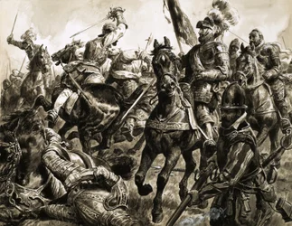 Unbekannte Schlachtszene