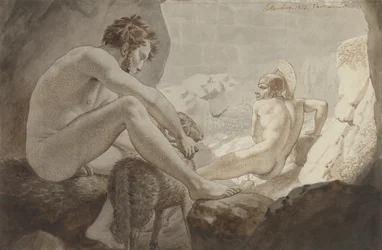 Odysseus flieht vor Polyphem