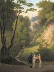 Die Teufelsspalte im Liselund Herrenhaus. Die Insel Møn