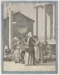 Marktfrauen in Kopenhagen