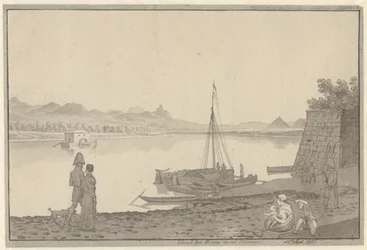 Aussicht von Bonn den Rhein hinauf