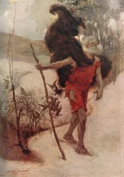 Ein Liebesstreit (Farblithografie)