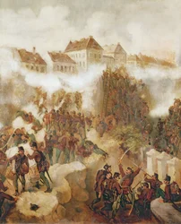 Die Rückeroberung der Festung Buda durch die ungarischen Aufständischen am 21. Mai 1849