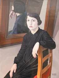 Frau am Spiegel