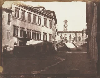 Blick auf die Kapitolsstufen, Rom, 1846