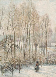 Morgensonnenlicht auf dem Schnee, Eragny-sur-Epte