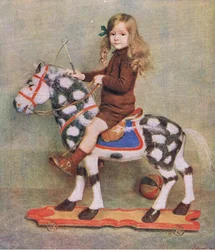 Das Mädchen mit dem Holzpferd, Illustration aus My Magazine
