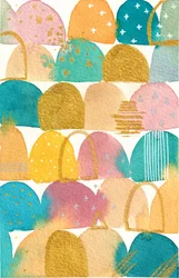 Buntes Aquarell Abstrakt