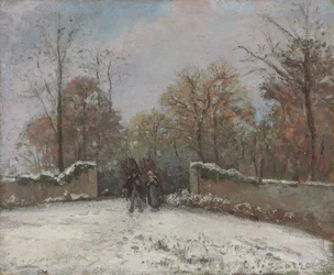 Eingang zum Wald von Marly