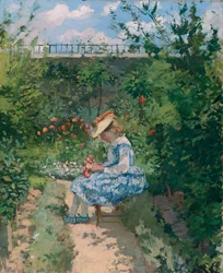 Jeanne im Garten, Pontoise