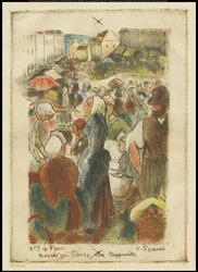 Der Gisors-Markt, Rue Cappeville, ca. 1894